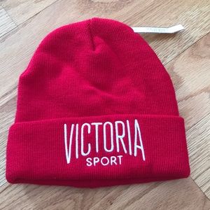 Red Victoria’s Secret Knit Beanie
